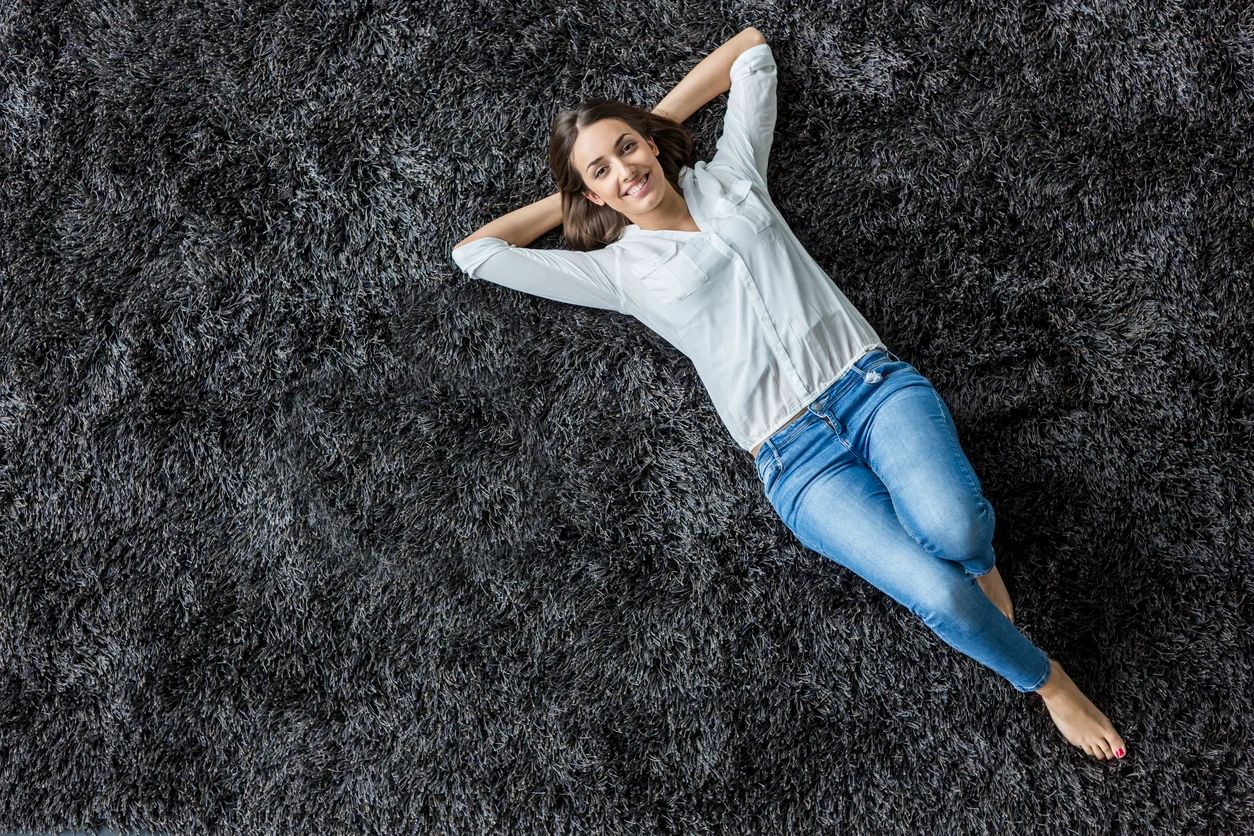 Woman on rug